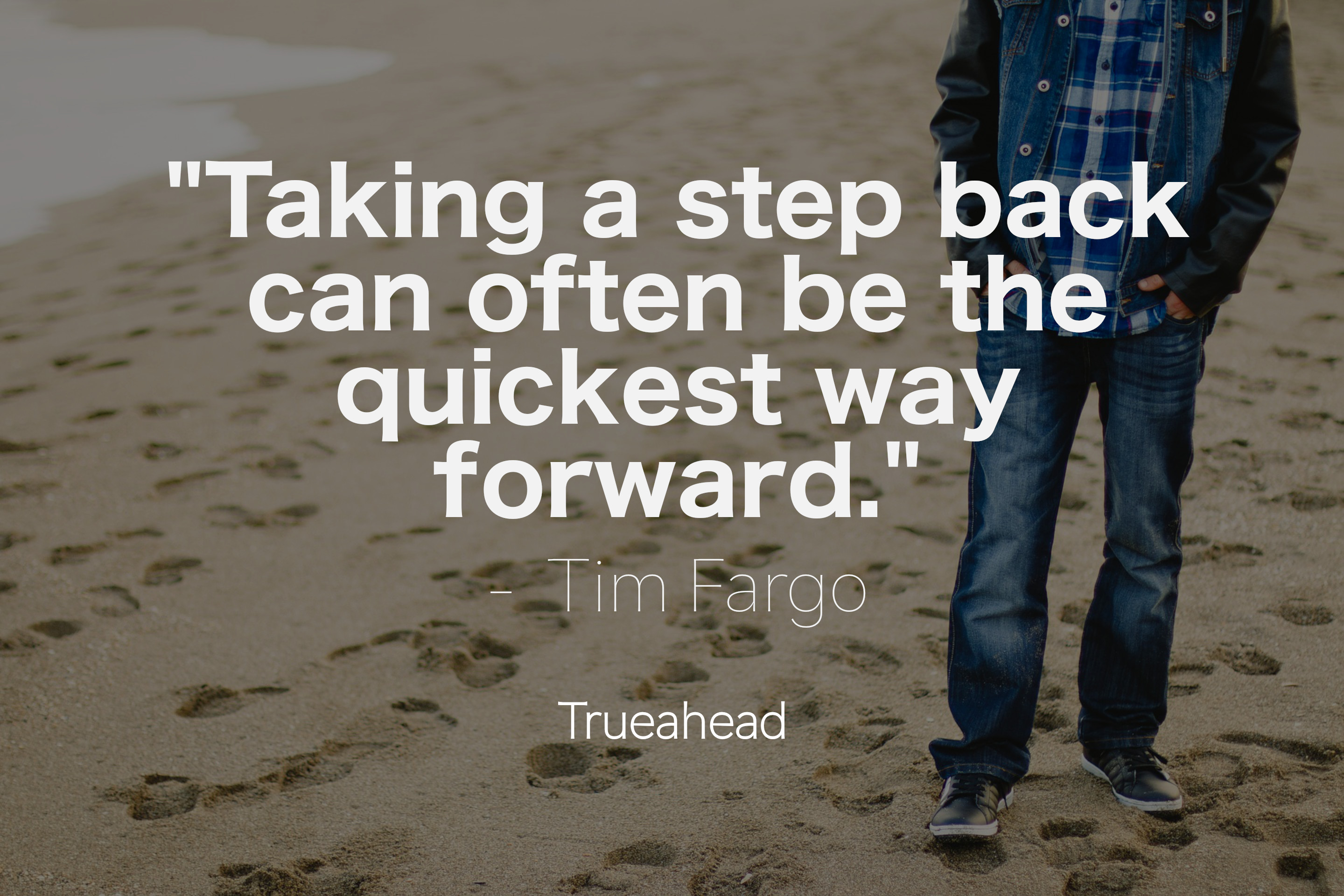 About Stepping Back by Tim Fargo - Quotes